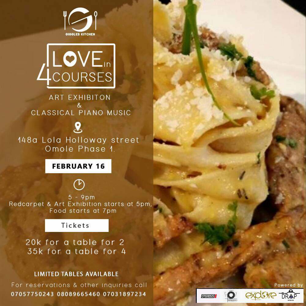 CHef Giggles Love in 4 Courses