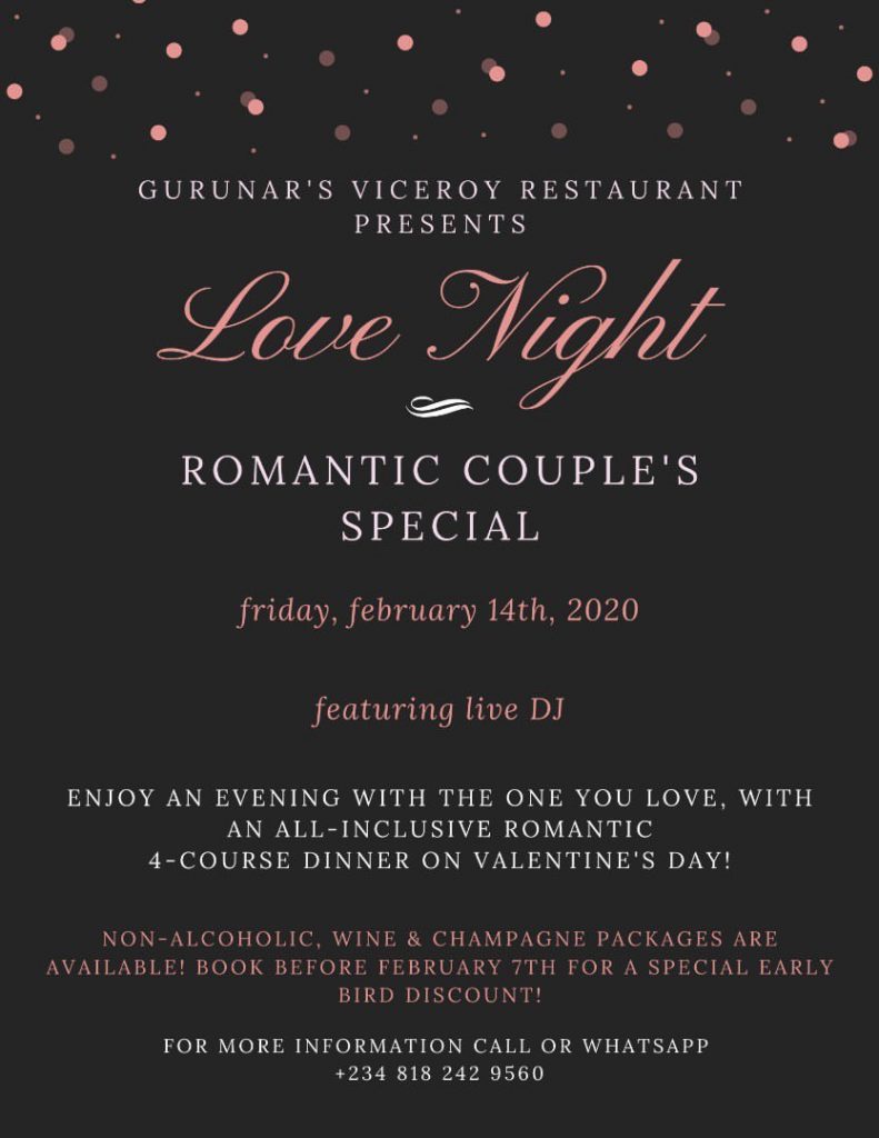 Valentine's Day 2020 in Lagos Guide