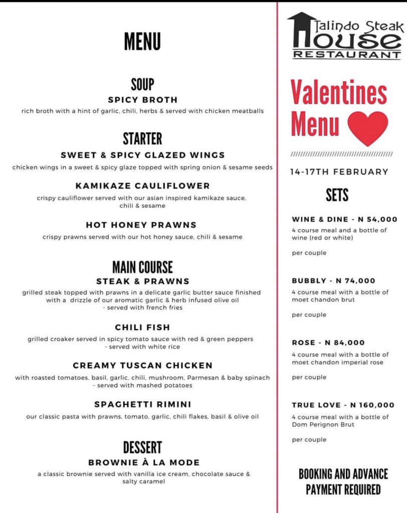 Valentine's Day 2020 in Lagos Guide
