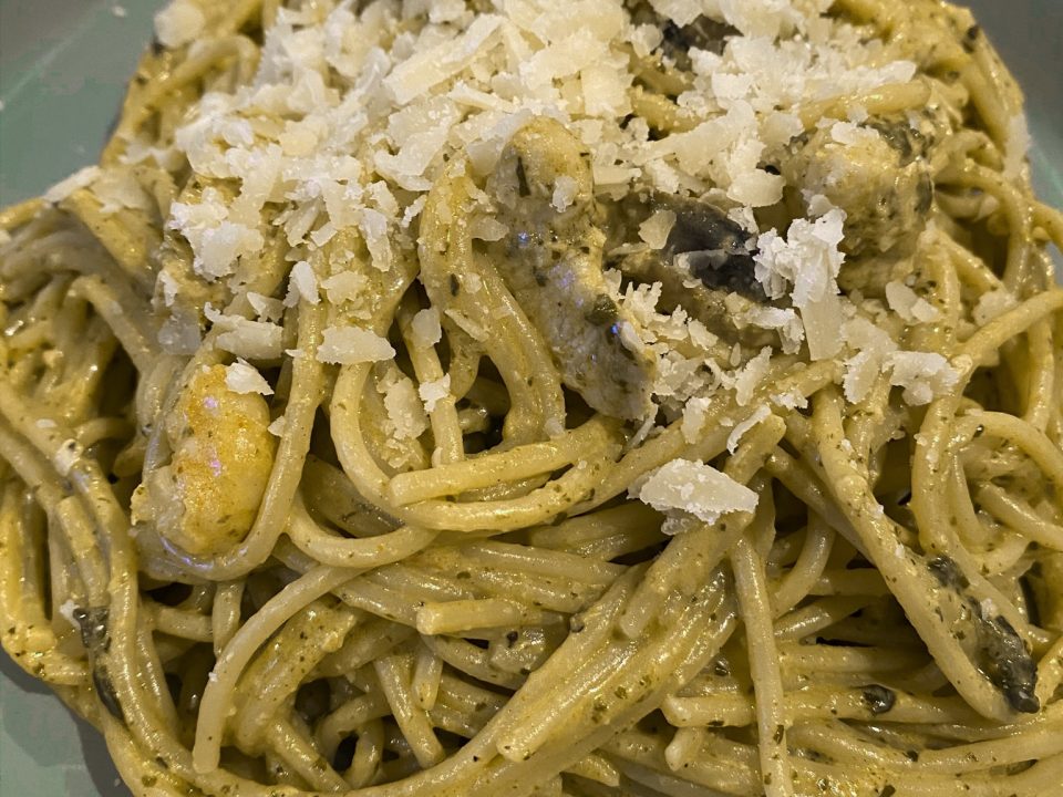 Creamy Chicken Pesto Pasta