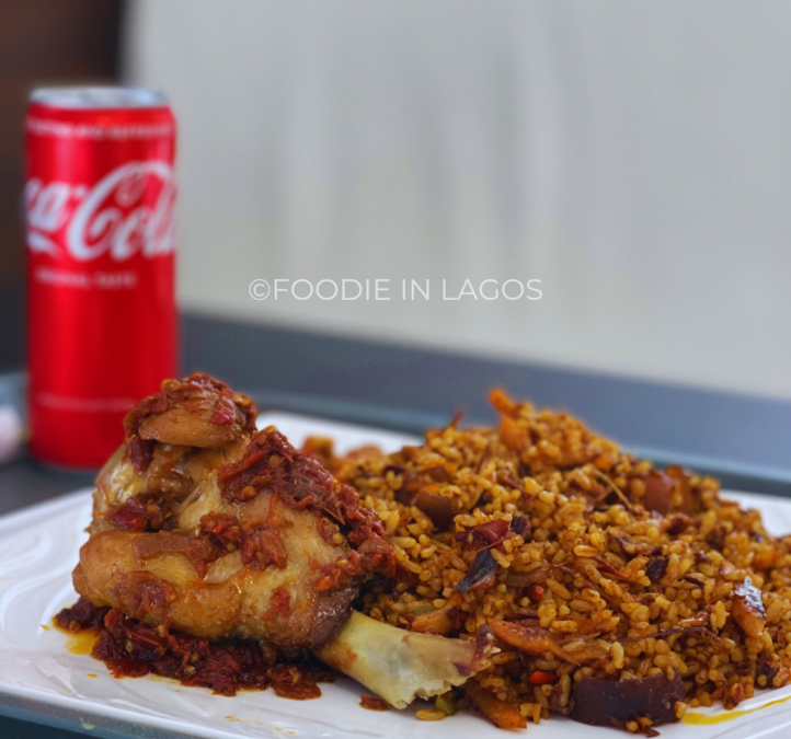 Village jollof rice at Folixx Bukka Lagos