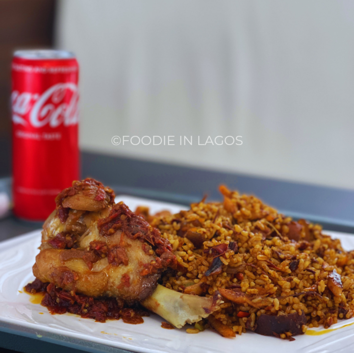 Village jollof rice at Folixx Bukka Lagos