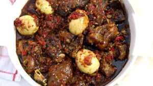 Mushroom In Ofada Stew